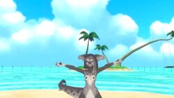 beach electric_ryu female furry nude_female shark_girl vrchat vrchat_avatar