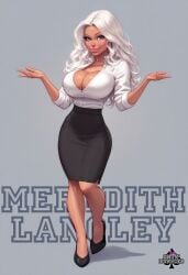 ai_generated core_five full_body hi_res huge_ass huge_breasts meredith_langley original_character pinup posing sn0wbunn1es0nly snow_bunnies