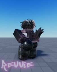 1boy 3d 3d_(artwork) artist_name ass_focus baseplate big_ass big_butt big_thighs femboy femboy_only huge_ass roblox robloxian self_upload solo solo_focus tagme thick_ass thick_thighs watermark xr_revvie xyle_(xr_revvie)