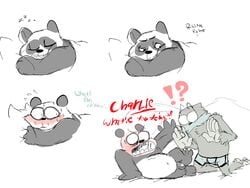 ?! balls bear blush cartoon_network charlie_(wbb) duo male male_only mammal panda panda_(character) panda_(wbb) penis torquewintress we_bare_bears yaoi