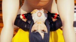 1boy1girl 3d animated breasts_out disney half-dressed honey_select_2 kingdom_hearts looking_at_viewer on_back roseza skuld_(kingdom_hearts) small_breasts sound square_enix straight tagme titjob video yellow_eyes