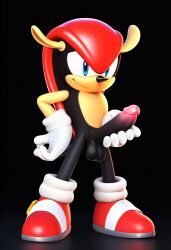 1boy 3d 3d_(artwork) ai ai_art ai_generated male male_only mighty_the_armadillo novelai sega solo sonic_(series) sonic_the_hedgehog_(series)