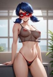 1girls ai_generated female female_only ladybug_(character) marinette_dupain-cheng miraculous_ladybug solo tagme