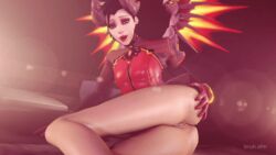 1girls 3d alternate_costume animated anus ass black_hair blizzard_entertainment blue_eyes bodysuit breasts bruh-sfm devil_mercy earrings female gif gloves horns human_only legs lipstick medium_breasts mercy open_mouth overwatch pussy solo source_filmmaker spank wings