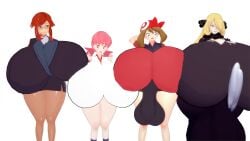 3d big_breasts big_penis breast_size_difference breasts breasts_bigger_than_head clothed cynthia_(pokemon) futanari gigantic_breasts huge_breasts huge_cock justincasepi koikatsu lorelei_(pokemon) may_(pokemon) multiple_girls pokemon whitney_(pokemon)