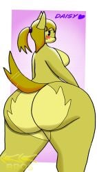 anthro blush canine daisy_(kkbros405) doubleksauce gigantic_ass gigantic_butt huge_ass huge_butt kkbros405 large_ass large_butt massive_ass massive_butt nervous