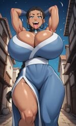 1girls 
naked _female ai_generated armpits arms_up avatar_legends avatar_the_last_airbender back_view big_breasts blue_eyes cleavage curvaceous curvy curvy_female curvy_figure dark-skinned_female dark_skin female female_only front_view haxorlaw huge_breasts katara looking_at_viewer naked nickelodeon nicktoons saliva saliva_on_tongue seductive_look solo solo_female sweat tan-skinned_female tan_skin thick_thighs toned toned_female tongue_out voluptuous voluptuous_female water_tribe wide_hips