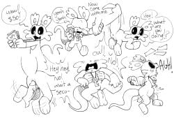 anthro anthro_on_anthro anthro_only binny_greedy_(pachi_rizuu) black_and_white chicken critters_(poppy_playtime) cub furry_only gallus gallus_(genus) kickinchicken kickinchicken_(poppy_playtime) no_humans oc pachi_rizuu poppy_playtime poppy_playtime_(chapter_3) sex smiling_critters tagme yellow_body yellow_fur yellow_skin