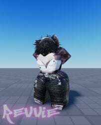 1boy 3d 3d_(artwork) artist_name baseplate big_ass big_butt big_thighs femboy femboy_only huge_ass roblox robloxian self_upload solo solo_focus tagme thick_ass thick_thighs watermark xr_revvie xyle_(xr_revvie)