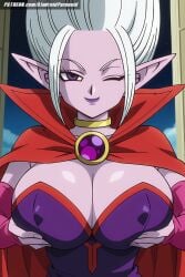 ai_generated aindroidparanoid ass big_breasts blue_eyes busty cleavage curvy dr._arinsu dragon_ball dragon_ball_daima dragon_ball_super dragon_ball_z elf_ears fat_ass female female_only grabbing_own_breast hips large_breasts narrow_waist nipples outdoors parted_lips purple_skin slim_waist stable_diffusion villain voluptuous waist white_hair