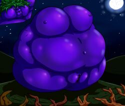 ambiguous_form anthro aries_passadar belly berry_juice big_belly big_breasts big_clitoris big_pussy blueberry_inflation blueberry_juice blush breast_expansion breasts canid canine canis cheek_bulge clitoris expansion female food forest fruit genitals grass green_hair hair hi_res huge_belly huge_breasts huge_clitoris hyper hyper_belly hyper_breasts hyper_genitalia hyper_pussy immobile inflation juice_(beverage) juice_(disambiguation) magic mammal moon navel night nipples outie_navel overweight overweight_female plant plant_transformation plump_labia pussy sky solo spherical_inflation star the_dark_berry_grove tree unknown_artist where_is_your_god_now wolf