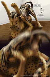 brothers cheetah comic cuntboy feline hi_res incest intersex king_cheetah male male_only mammal nude panels penetration sibling the_cherret_awaits tongue tongue_out vaginal_penetration