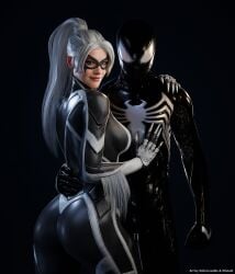 1boy 1girls 2024 3d 3d_(artwork) ass big_ass big_breasts black_cat_(insomniac) black_cat_(marvel) bodysuit breasts couple couples curvy curvy_body curvy_female curvy_figure felicia_hardy female hand_on_another's_chest hand_on_another's_hip hand_on_another's_shoulder hand_on_chest hand_on_hip hand_on_shoulder hips hourglass_figure hug itslaiknsfw laik3d laiknsfw light-skinned_female light-skinned_male light_skin looking_at_viewer lovers male marvel marvel_comics mask masked masked_female masked_male nails peter_parker ponytail red_lipstick romantic_couple silverxsable skin_tight smile smiling smiling_at_viewer spider-man spider-man_(black_suit) spider-man_(insomniac) spider-man_(insomniac_series) spider-man_(ps5) spider-man_(series) superhero superhero_couple superheroine thick thighs tight_clothes tight_clothing voluptuous voluptuous_female white_fur white_hair wide_hips