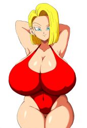 1girls ai_generated alternate_version_available android_18 blonde blonde_hair blonde_hair_female blue_eyes blue_eyes_female cameltoe ch1996art cleavage curvy dragon_ball erect_nipples female gigantic_breasts huge_areolae huge_ass nai_diffusion puffy_nipples short_hair short_hair_female stable_diffusion thick_lips voluptuous wide_hips yellow_hair