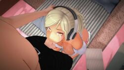 1boy 3d :>= all_the_way_to_the_base animated big_penis blackmail blonde_hair blowjob crying cum_in_mouth cum_in_throat cum_out_nose dark-skinned_female deep_blowjob deep_penetration deepthroat deepthroat_no_hands fellatio female gyaru holding_head holding_partner irrumatio kneeling lifes_payback looking_at_partner patreon pov sarah_(lifes_payback) schoolgirl sound tagme tears tight_throat video vinkawa