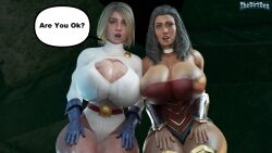 2girls 3d alien alien_girl alien_humanoid alien_look_like_human amazon ass big_ass big_breasts black_hair blonde_hair breasts bubble_butt bust busty chest curvaceous curvy curvy_figure dark_hair dc dc_comics diana_prince female female_focus hero heroine hips hourglass_figure huge_ass huge_breasts humanoid injustice_2 justice_league justice_society_of_america kara_danvers kara_zor-el kryptonian large_ass large_breasts legs light-skinned_female light_skin mature mature_female olive_skin power_girl_(cosplay) slim_waist supergirl supergirl_(injustice) superhero superheroine superman_(series) thedirtden thick thick_ass thick_hips thick_legs thick_thighs thighs voluptuous waist wide_hips wonder_woman wonder_woman_(injustice) wonder_woman_(series)