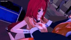 animated animation harada_(harada4780) light-skinned_female light_skin naruse_mio red_hair shinmai_maou_no_testament tagme twintails twintails_(hairstyle)