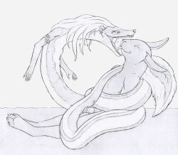 2024 6_nipples anthro anthro_on_feral anthro_penetrating anthro_penetrating_feral anus apode closed_eyes coiling draconcopode duo erection female female_penetrated feral feral_penetrated gaping_mouth genitals greyscale hair hi_res hybrid imminent_oral_vore imminent_vore lagomorph legless leporid male male/female male_penetrating male_penetrating_female mammal mephitid monochrome multi_nipple naga nipples nude nyoka open_mouth penetration penile penile_penetration penis penis_in_pussy pussy rabbit serpentine sex skunk strega teats tongue tongue_out vaginal_penetration whiskers zoophilia