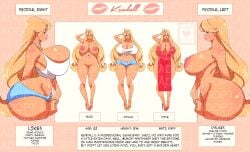 1female 1girls adoptable babie_fluff bimbo blonde_female blonde_hair blonde_hair_female clothed clothed_female clothes clothing female fully_clothed fully_clothed_female human_female human_only humantagme_(artist) kendall_(babie_fluff) light-skinned_female light_skin naked naked_female reference_sheet sole_female text twitter_link watermark yellow_hair yellow_hair_female