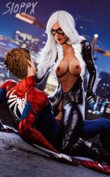 1boy 1girls 3d black_cat_(insomniac) black_cat_(marvel) blender blender_(software) breasts clothed_sex cock couple couple_(romantic) couple_love couple_sex couples cowgirl_position felicia_hardy female lovers male marvel marvel_comics nipples penis penis_in_pussy peter_parker pussy riding riding_penis romantic romantic_couple rooftop rooftop_sex sioppx spider-man spider-man_(insomniac) spider-man_(ps4) spider-man_(series) spider-man_2_(ps5) straight vagina vaginal_insertion vaginal_penetration vaginal_sex white_fur white_hair