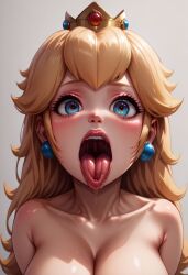 ai_generated mario_(series) open_mouth princess_peach uvula waiting_for_cum