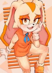 1girls 2020s 2024 absurd_res animal_ears anthro ass_visible_through_thighs bare_legs bare_shoulders blush brown_eyes cream_the_rabbit cub dress eyelashes female furry furry_female gloves gluteal_fold hi_res long_ears looking_at_viewer mobian_(species) natsuwatch_(artist) open_mouth panties pantyshot rabbit_ears rabbit_humanoid sega shoes short_dress sitting smile socks solo sonic_(series) underwear white_gloves white_panties white_socks young