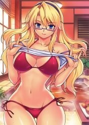 bikini female freezing_(series) glasses kim_kwang_hyun satellizer_el_bridget solo swimming_pool