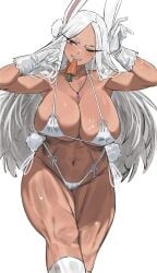 1girls ass bikini breasts busty child_bearing_hips curvaceous curvy female female_focus female_only huge_ass huge_breasts long_hair looking_at_viewer miruko my_hero_academia nuo_(fttv3255) rumi_usagiyama seductive seductive_smile smile smiling_at_viewer solo solo_female thick thick_ass thick_thighs voluptuous wide_hips