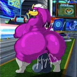 anthro ass avian big_breasts big_butt big_nipples bird bodily_fluids breasts cellulite clothing curvy_figure dildo female footwear genital_fluids hi_res hirundinid huge_breasts huge_butt humanoid looking_back nipples oscine outside_masturbation overweight overweight_female passerine possbooty riding_dildo sega sex_toy socks solo sonic_(series) sonic_riders sonic_the_hedgehog_(series) swallow_(bird) vaginal_fluids vhs_filter voluptuous wave_the_swallow