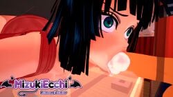 1girls 2boys 3d 3d_model balls big_dick big_penis blowjob blowjob_face bracelet breasts dark_hair doggy_style eyes eyes_open female_human fubuki_(one-punch_man) mizukiecchi nude nude_female one-punch_man short_hair under_the_table