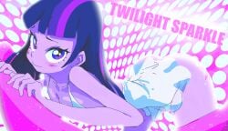 ass bent_over bottomless bottomless_dress butt_crack cleavage dress equestria_girls miniskirt my_little_pony short_dress twilight_sparkle_(eg) yev-san