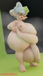 3d bbw big_belly big_penis fat futa_only futanari inkling inkling_futa inkling_girl marie_(splatoon) marie_(wo262) musk musk_clouds obese obese_futanari onomatopoeia overweight overweight_futanari splatoon splatoon_2 ssbbw sunninsfw sweat sweating