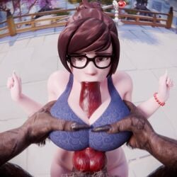 1boy 1boy1girl 1girls 3d animated anthro big_breasts big_cock big_penis blowjob bra breasts brown_hair canine canine_penis claws comandorekin evilzorak face_fucking facefuck fellatio female glasses grabbing_breasts huge_breasts huge_cock huge_penis human interspecies knot lewdheart light-skinned_female light_skin male male_pov mei_(overwatch) oral outercourse overwatch paizufella paizuri penis pov red_penis rekin3d sex shorter_than_30_seconds shorter_than_one_minute sound straight tagme thrusting thrusting_into_mouth titfuck video werewolf