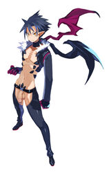 1boy abs disgaea disgaea_5 hair killia_(disgaea) male male_only muscle penis pointy_ears solo testicles