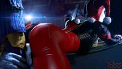 3d animated ass ass_grab batman:_arkham_knight batman_(series) bent_over bodysuit colonelyobo dc dc_comics erection facepaint female harley_quinn harley_quinn_(arkham) harley_quinn_(arkham_knight) harley_quinn_(classic) human joker male penetration penis pussy sex source_filmmaker straight the_joker uncensored vaginal_penetration video_games