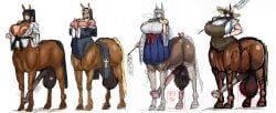 anus big_ass big_breasts boobs bottomless centaur centauress condom cum futa futanari horsecock horsecock_futa huge_breasts monster monster_girl mythological_creature mythology taur text weizenbrot1016
