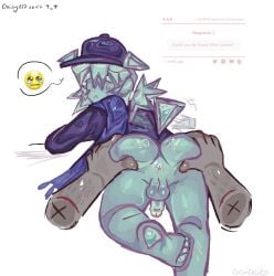anon anus ass ass_focus ass_grab balls blue_skin bottomless c0c5lkih cube_(jsab) disembodied_hand ears_down elliot_(forsaken) feet forsaken_(roblox) friend_(forsaken) gay jsab just_shapes_and_beats male_only nervous penis precum request requested roblox roblox_game robloxian sad_cube sad_cube_(jsab) self_upload spread_ass strawpage_request tagme thighs wagging_tail