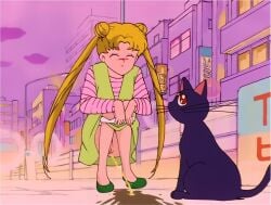 ai_assisted ai_generated bishoujo_senshi_sailor_moon exhibitionism nude_filter peeing peeing_outside third-party_edit usagi_tsukino