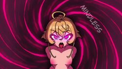 10_seconds 1girl 1girls animated blonde_hair breasts female girl hourglass_figure hypnosis hypnotic_eyes mind_control mindless naked naked_female no_sound nude nude_female pink_eyes small_breasts solo solo_female solo_focus spiral spiral_background spiral_eyes swisschocoart tagme tanya_degurechaff tongue_out video youjo_senki