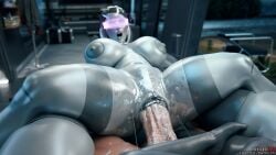 1futa 3d 3d_(artwork) android big_ass big_breasts bioware edi femshep futa_on_female futanari futashep mass_effect multiple_girls red_hair rigid3d voluptuous voluptuous_female