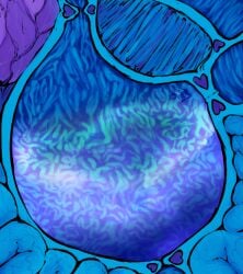 absurd_res blue_insides blue_internal bodily_fluids centignoll_(demon1forestrp) esophagaus esophageal_sphincter esophagus guts heart_symbol hi_res internal intestines male_(lore) organs stomach stomach_acid vore yonnixart