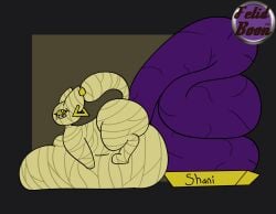 absurd_res big_butt bon_(artist) butt colored_feces domestic_cat excessive_feces feces felid feline felis female feral hi_res huge_butt hyper hyper_feces hyper_scat litter_box litter_box_usage mammal mummy overweight overweight_feral pooping purple_feces scat shani_(bon) solo undead unusual_feces