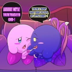 kirby kirby_(series) meta_knight nintendo penis waddling_head cum cumshot cum_in_mouth penile_masturbation