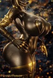 1girls 3d anthro anubian_jackal anubis anubis_(bom39) areola areola_slip areolae areolae_slip ass belly big_ass big_breasts black_body canine canis clawed_fingers claws floppyhuman glistening glistening_body gold_jewelry golden_tattoo huge_breasts jackal large_breasts licking_lips nude nude_female partially_visible_areolae partially_visible_nipples pasties tattoo teeth thick_thighs thighs tongue tongue_out
