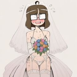 1boy 1girls 2026 ahoge ai-created ai_art ai_assisted ai_generated blush blushing bottom_heavy breasts brown_hair brunette brunette-haired_female brunette_female brunette_hair ethicalgooner2007_(kryptraider) female flower flowers glasses imminent_penetration imminent_rape imminent_sex lingerie lingerie_only nerd nerdy nerdy_female open_mouth pale pale-skin pale-skinned_female pale_skin pale_skinned_female pear-shaped_figure pear_shaped pear_shaped_female penis petite petite_body petite_female ribs short_hair skinny skinny_female small_breasts square_glasses straight sweat sweatdrop sweating sweaty tagme thick_hips wedding wedding_dress wedding_lingerie wedding_night wedding_veil wide_hips