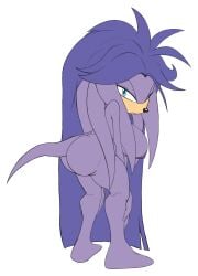 raccoonshinobi gala-na nude_female echidna purple_fur mobian_(species) mobian ass tail furry sonic_(series) sonic_the_hedgehog_(series) sonic_the_hedgehog_(comics) sonic_the_hedgehog_(archie) white_background