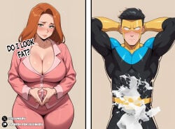 1boy 1girls 2026 ai_generated asking_for_it asking_for_sex ass atom_eve backed_up backed_up_cum before_sex big_ass big_breasts big_butt black_hair blush breasts canon_couple child_bearing_hips chubby chubby_female clothed clothing cum_in_clothes cumming detailed detailed_background duo ejaculation english_text female fully_clothed fun funny ginger ginger_female ginger_hair hair hi_res horny horny_female horny_male illumaru invincible invincible_(superhero) invincible_(tv_series) light-skinned_female light-skinned_male light_skin male male/female mark_grayson massive_ass massive_breasts massive_butt mature_female meme milf muscular muscular_arms muscular_male nipples open_mouth open_smile overweight overweight_female ovulating ovulation patreon_username pawg pleasure_face plump premature_ejaculation semen short_hair slightly_chubby smile stable_diffusion standing straight superhero superheroine tagme teeth text thick_thighs wide_hips