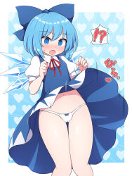 1female 1girl 1girls blue_bow blue_eyes blue_hair cirno image light-skinned_female light_skin rizento simple_background tagme touhou touhou_project wings
