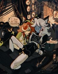 2d_(artwork) 2d_artwork absurdres android artist_hipepsi character_crisp crisp crisp_g4mcs female female_only fingering flustered_female guest_404 hipepsi lesbian lesbian_couple lesbian_sex lesbians meme naked no_ai ribcage robot speech speech_bubble wireplay