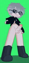 gacha gacha_club gacha_life 1boy solo_male no_pants dick ai_assisted karolfemuwu requested semi_nude